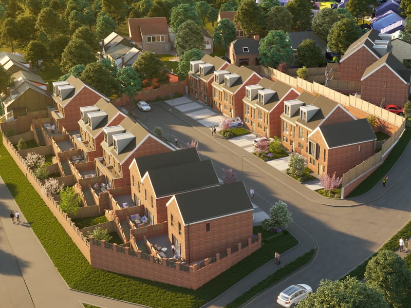 The development is found just off of Main Street, near the local shops. (Photo courtesy of Spencer Estate Agents)