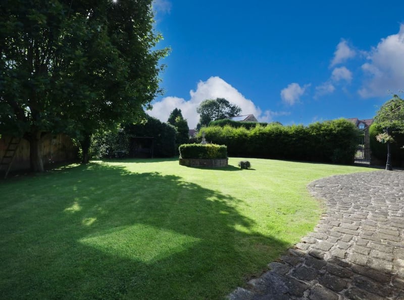 The main garden at the bungalow in Beighton, Sheffield, which is on the market for £670,000. Photo: Yopa