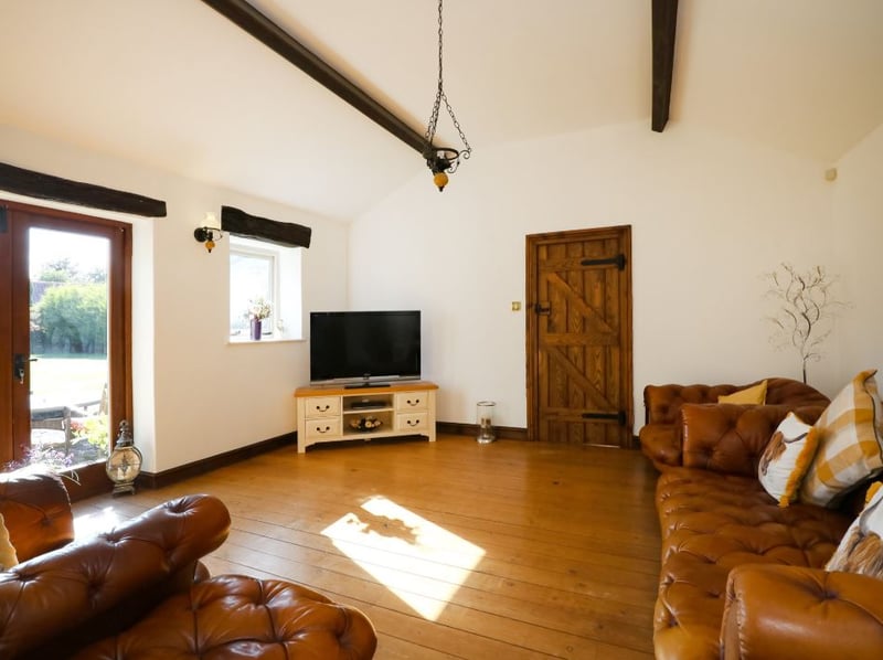 The living room at the bungalow in Beighton, Sheffield, which is on the market for £670,000. Photo: Yopa