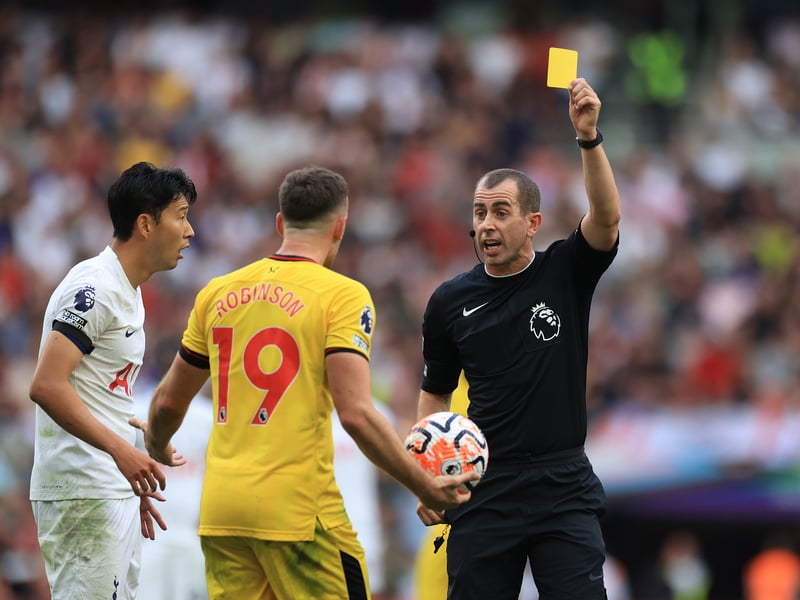 Yellows - 15. Reds (Second yellow) - 1. Points - 18.
