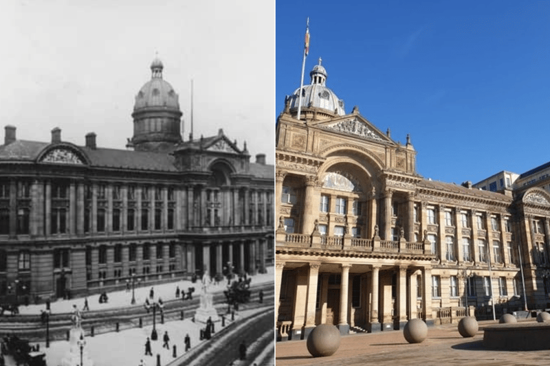 Birmingham’s Council House can be seen here in the early 1960s, and on the right in 2023.The building  provides office accommodation for both employed council officers and the  Lord Mayor’s suite.
