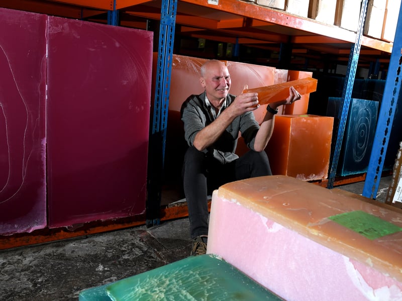 Alistair McCracken , Director at Droyt's where Glycerine Soap has been made the same way in Chorley since 1937