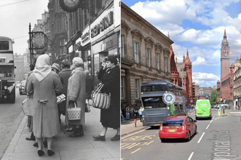 One of Brum’s busiest shopping streets is pictured here in 1972 and on the right, in 2023. Although there are many more shops on the street today, it was still one of the city’s primary shopping streets in the 70s