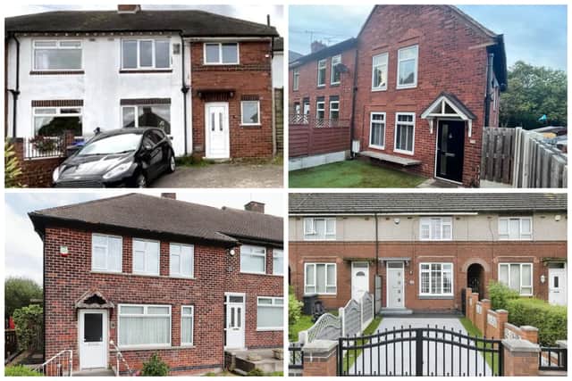 Four of the most viewed Sheffield properties on Zoopla's website over the last few days