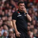 field United’s manager Paul Heckingbottom looks on during the English Premier League football match between Sheffield United and Newcastle United at Bramall Lane in Sheffield (Photo by Darren Staples / AFP) 