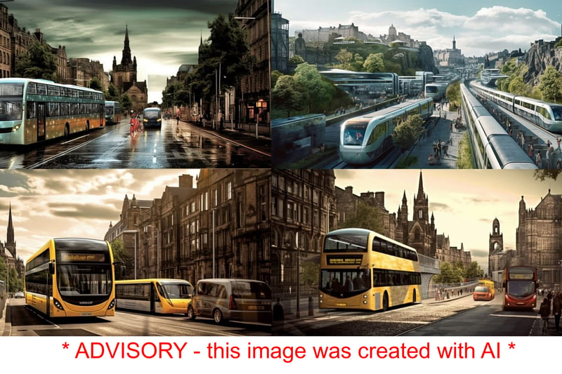 This is what Edinburgh is expected to look like in 2050 - according to AI