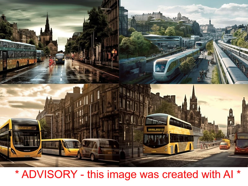This is what Edinburgh is expected to look like in 2050 - according to AI