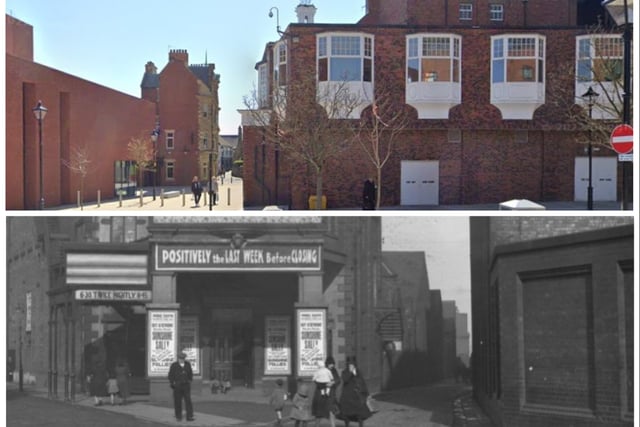 Gillbridge Avenue in 2022 and the 1950s.