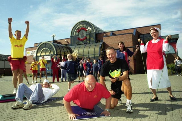 An exercise workout at the Seaburn Centre in September 1999.