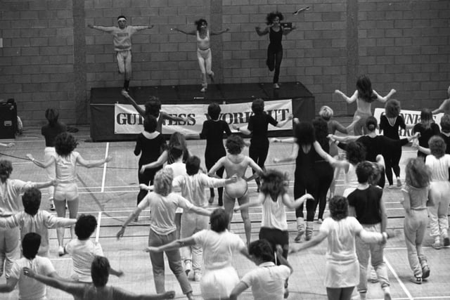 The Guinness workout session at Crowtree in 1983.