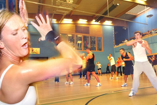 A body combat workout session at the Raich Carter Centre in 2006.