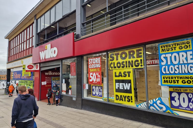 Wilko in Haymarket, Sheffield. The retailer fell into administration in September and could not be saved by last-minute deals.