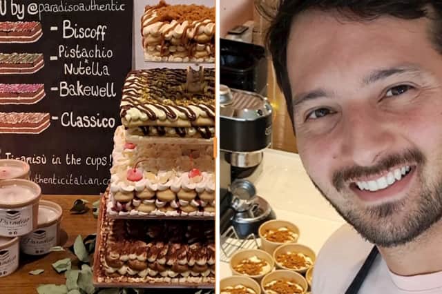 Mattia Paradiso has moved into Krynkl, the shipping container development at Shalesmoor, selling tiramisu, cannoli and espresso on the go.