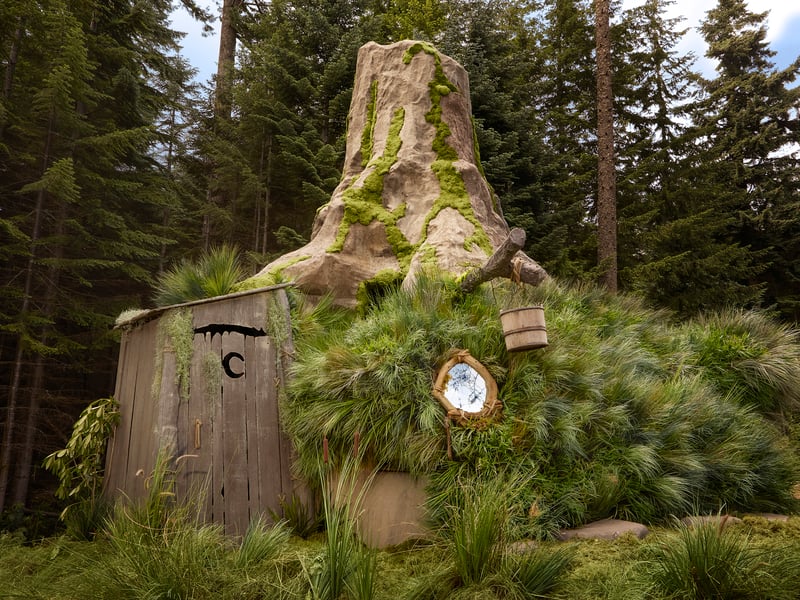 Enjoy the ultimate privacy of Shrek’s trusted outhouse 