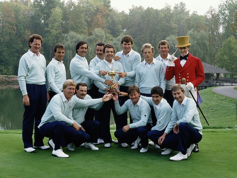 Muirfield Village, in Ohio, was the venue for Europe's successful defence of the trophy away from home in 1987. Tony Jacklin once again captained, with Spain's Seve Ballesteros the top scorer with 4 points out of a possible 5. The final score was 15-13 to Europe.