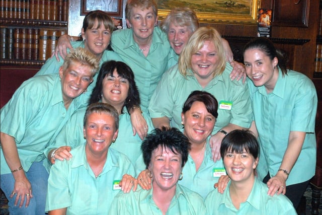 Staff from Safeway in Fulwell on night out in 2005 at the Blue Bell.