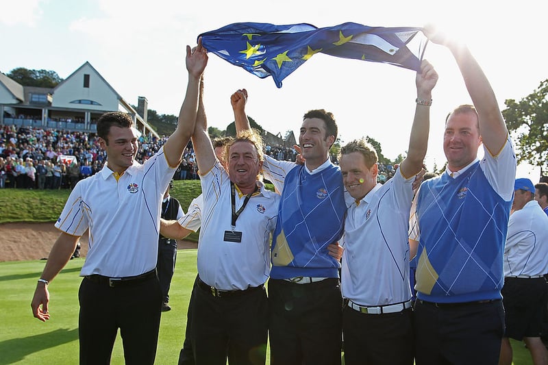 Normal service was resumed, after an unexpected loss in 2008, when Europe took the 2010 title at Wales' Celtic Manor. Ryder Cup hero Colin Montgomerie captained, with Luke Donald and Ian Poulter both contributing 3 points. The final score was a 14.5-13.5 win for Europe.