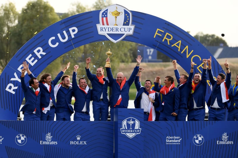 Europe's most recent win in the Ryder Cup came at France's Le Golf National course in 2018. Thomas Bjørn captained, with Italy's Francesco Molinari becoming the first European player to win all five of his matches. Europe won 17.5-10.5.