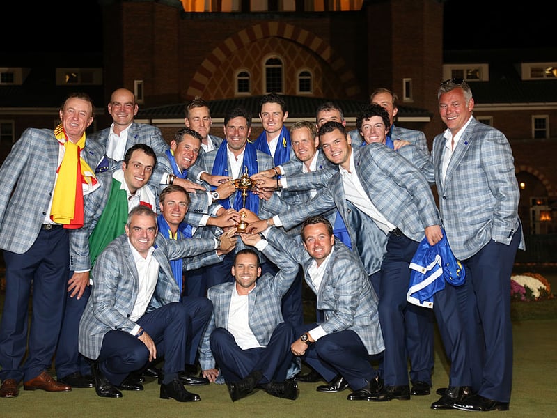 European dominance continued at the 2012 event at Medinah Country Club in Illinois. José María Olazábal captained, with Ian Poulter scoring a perfect 4 points from 4 matches. The final score was again a narrow 14.5-13.5 win for Europe.