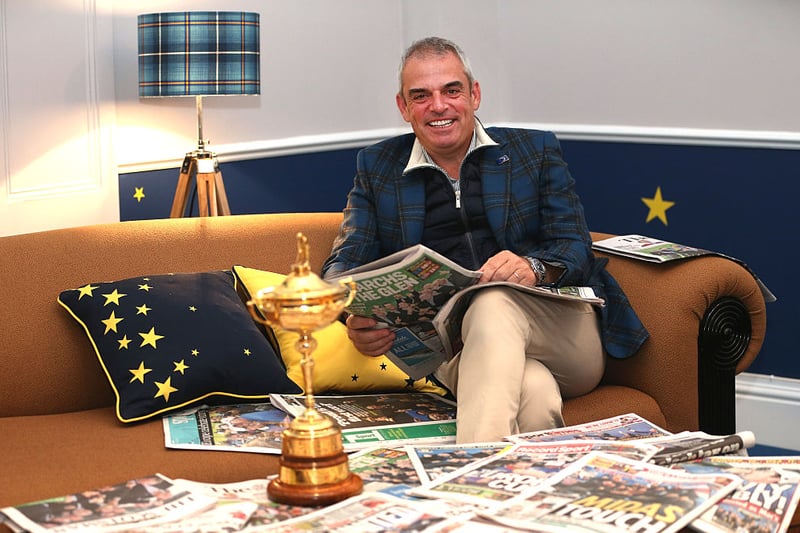 A second European treble in seven years was completed at Gleneagles in 2014. Paul
McGinley captained, with England's Justin Rose scoring 4 points from 5 matches. The final score a 16.5-11.5 win for Europe.