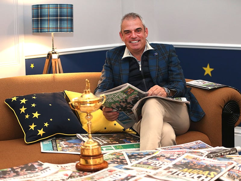 A second European treble in seven years was completed at Gleneagles in 2014. Paul
McGinley captained, with England's Justin Rose scoring 4 points from 5 matches. The final score a 16.5-11.5 win for Europe.