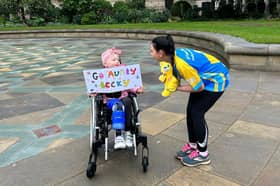 Aunt Rebecca Kudryk took on the Sheffield 10K to raise funds for The Children's Hospital Charity - a charity which has supported her five-year-old niece, Neiva, who is battling cancer.