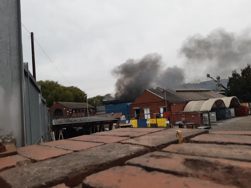An industrial fire on Penistone Road, Sheffield. Picture: David Kessen, National World