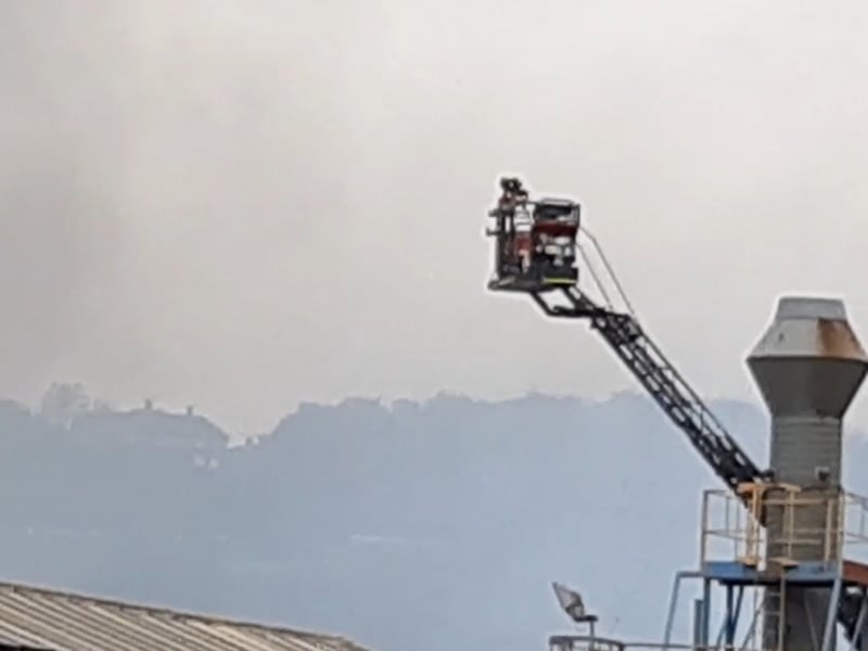 Firefighters at an industrial fire on Penistone Road, Sheffield. Picture: David Kessen, National World