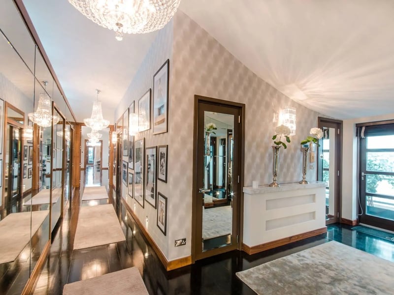 The high-class hallway inside the property 