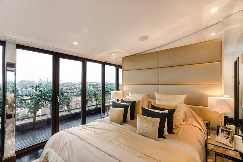 Bedroom 3 inside the property offers magical views toward London