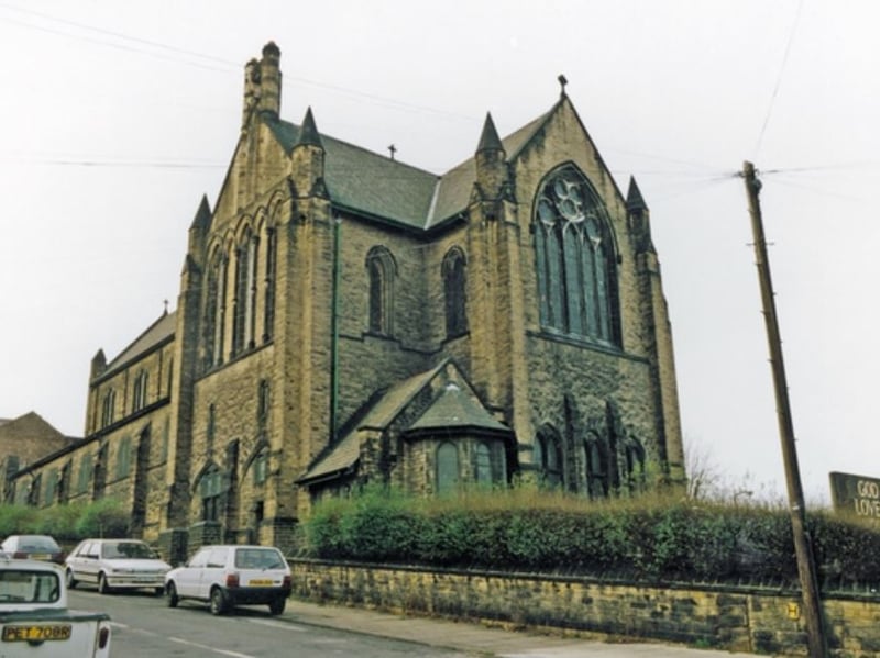 St. Peter's Church, on Machon Bank, in Nether Edge, Sheffield, at the junction with Empire Road, in January 1993. It was demolished in 2003. and the site is now home to the Common Ground Community Centre. Photo: Picture Sheffield/Stanley Jones