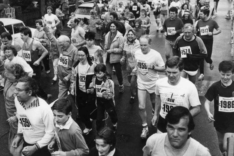 Back to May 1988 for the start of the St Michaels' Church fun run. But are you in the picture? Photo: Shields Gazette