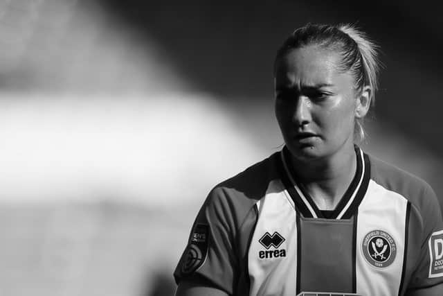 Sheffield United footballer, Maddy Cusack, died at her home address in Lady Lea Road in Horsley, Derbyshire. (Photo courtesy of Sportimage)