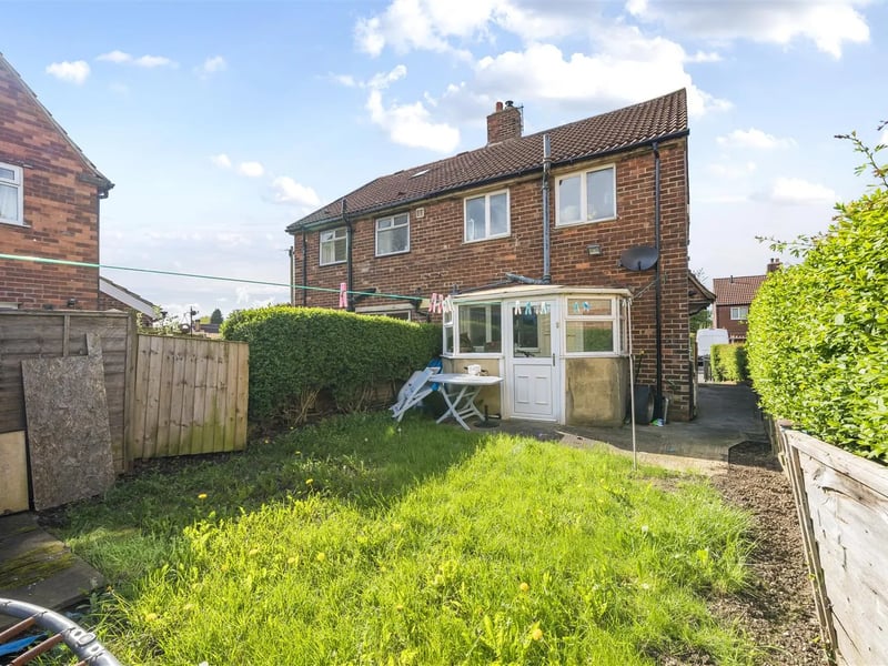 This 2 bed semi-detached property on Kirkfield Crescent was reduced by 16.7 percent on September 28, to £200,000.