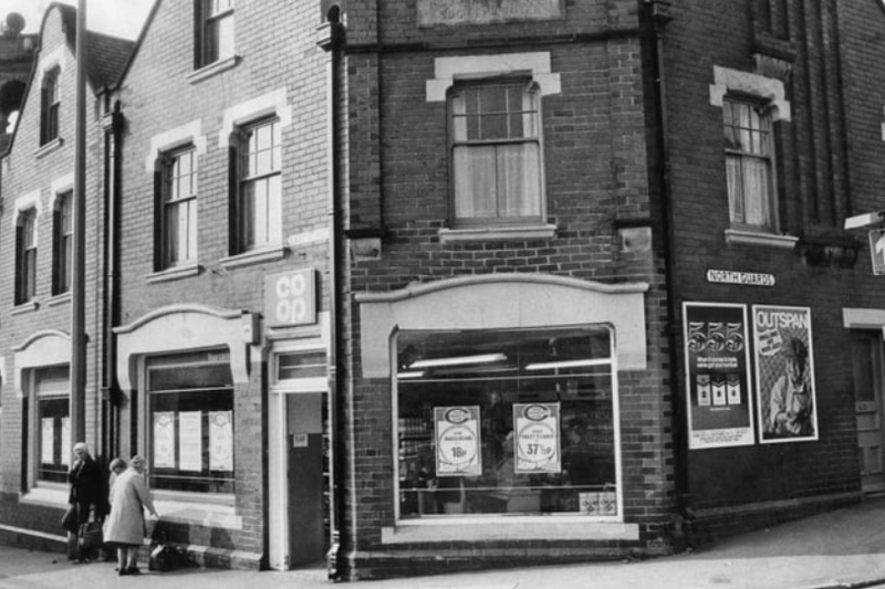 The Whitburn Co-op corner of East Street and North Guards, pictured in 1981. Photo: Shields Gazette