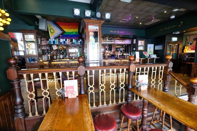 Inside the Frog & Parrot pub on Division Street in Sheffield city centre