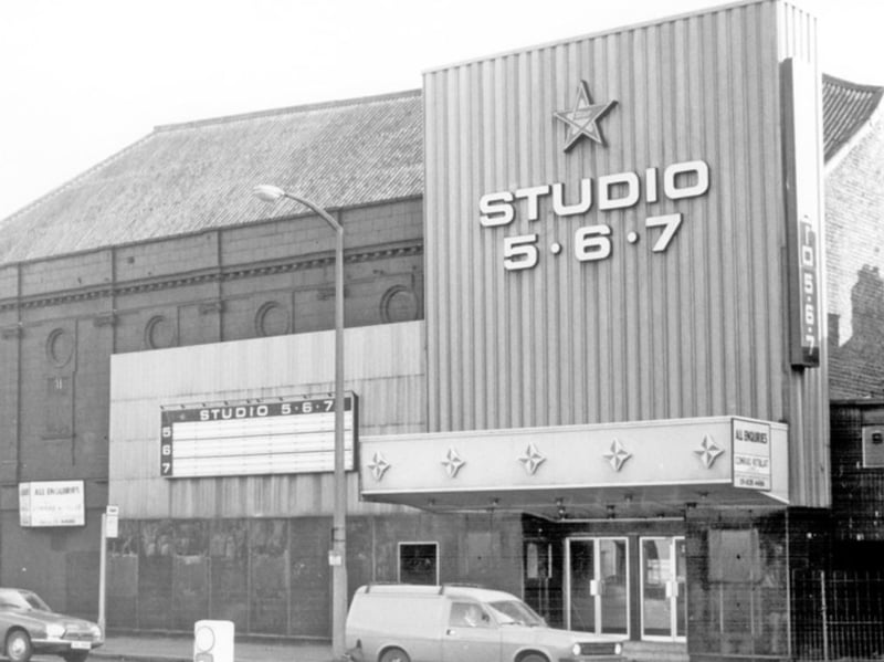 Studio 5, 6 and 7, on the Wicker, Sheffield, pictured in January 1983. Formerly Studio 7 and Wicker Picture House, Studio 5, 6 and 7 screened mainly X-rated films. Photo: Picture Sheffield