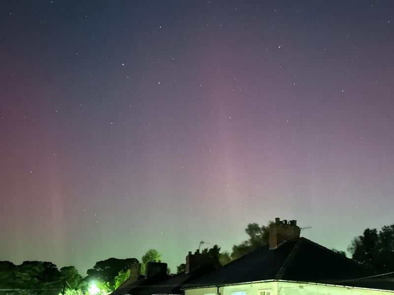 Sunita Rajani captured these photos of the aurora borealis from Crosspool, Sheffield, using her iPhone