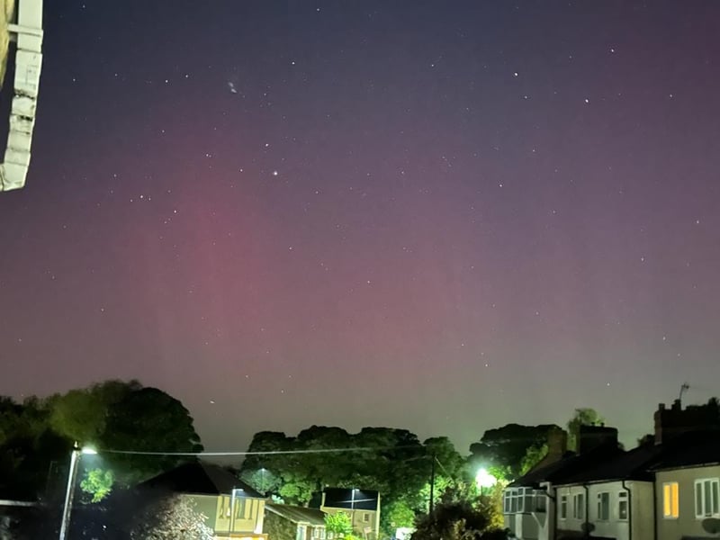Sunita Rajani captured these photos of the aurora borealis from Crosspool, Sheffield, using her iPhone. She said it was rare to see them so clearly from the city
