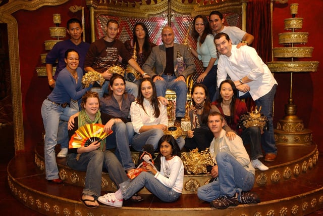 The cast of the King And I who raised money for the cause during rehearsals in 2005.
