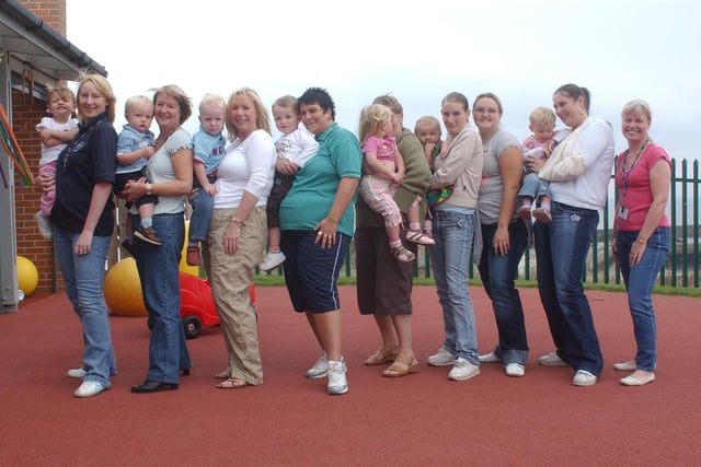 Over to the Sure Start toddler group in Seaham where mums and their children donned their jeans in 2006.