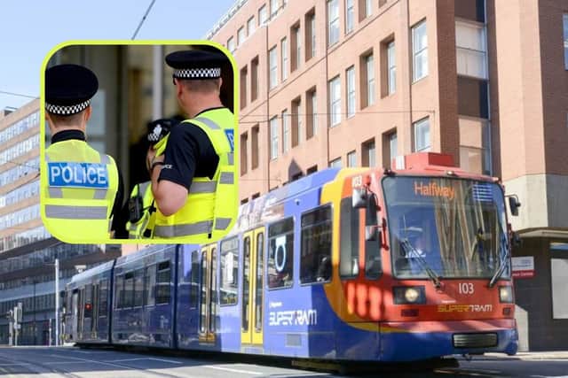 A 56-year-old man has been arrested on suspicion of making threats to kill, following an incident which allegedly took place on a Sheffield tram earlier today