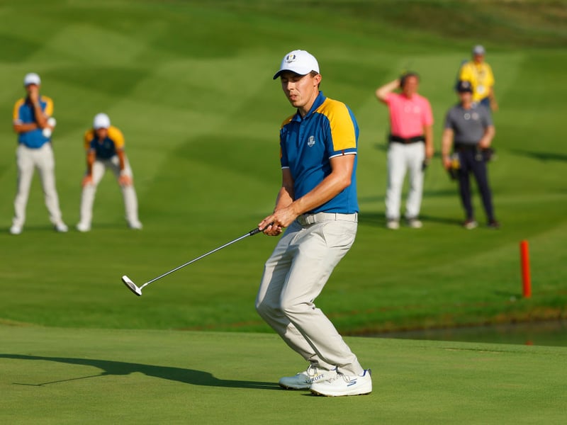 England's Matt Fitzpatrick earned 1 points from 3 matches.