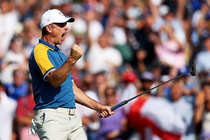 England's Justin Rose earned 1.5 points from 3 matches.