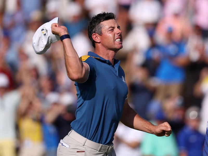 He may have lost his cool at the end of the second day but Rory McIlroy was still Europe's star man - scoring 4 points from 5 matches.