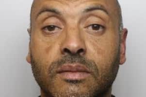 Carl Nadin, 44, of Kent Grange, pictured, has been banned from The Moor, Sheffield, after a court case heard of offences including threats, battery, and shoplifting. Picture: South Yorkshire Police 