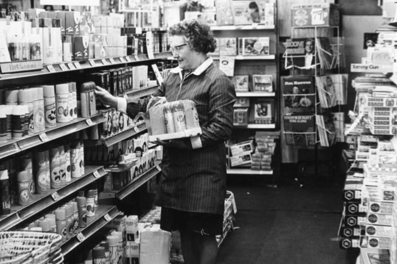 Jim Reeves and Pat Boone records. Harmony hairspray. Toy tommy guns and a Soccer Coach game. You could get it all at Markworths in 1974. Photo: Shields Gazette