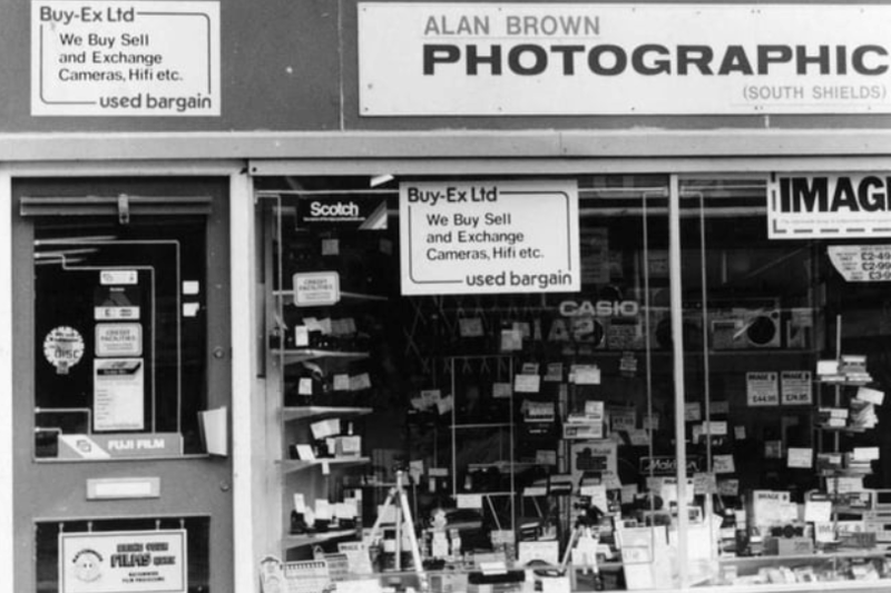 Alan Brown Photographics which bought and sold cameras as hi-fi’s. Photo: Shields Gazette
