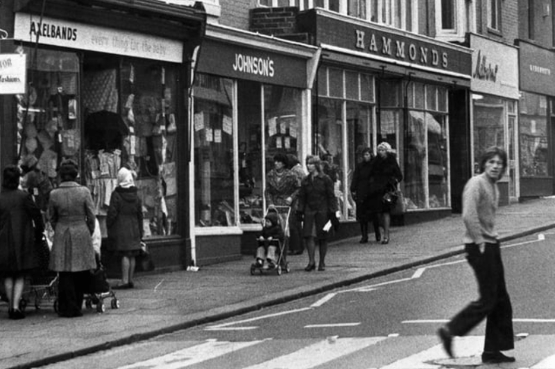 Axelbands, Johnsons and Hammonds but who can tell us more about the shops in this 1975 photo? Photo: Shields Gazette