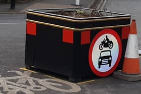 Officials have explained when they will be taking away planters that have not been included in final active travel zones in Sheffield. Picture: David Kessen, National World
